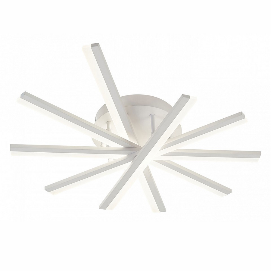 LED lustr s dálkovým ovládáním ZOE, 67W, Studené/Teplé/Neutrální světlo, Stmívatelné, Bílá