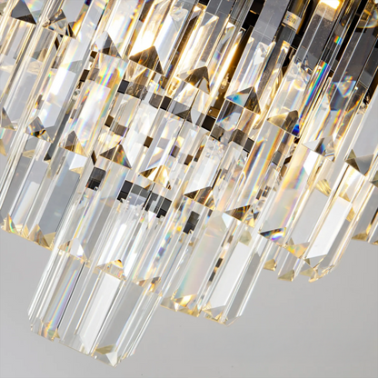 Crystal Chandier Blois Noble 4xe14, průměr 40 cm, černá, nastavitelná výška