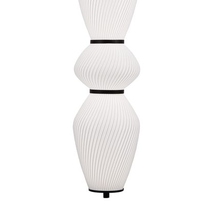 Závěsný LED lustr s dálkovým ovládáním 78W, LM510/5BK, Nastavitelná výška, Teplé/Studené/Neutrální světlo 3000K/4000K/6000K, Bílý, Kov