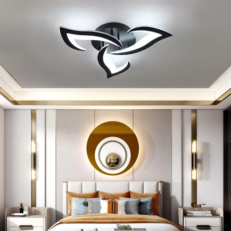 LED lustr LT660/3BK, 3 prvky, 32W, světlo 3000/4000/6000K, černý, nastavitelná výška