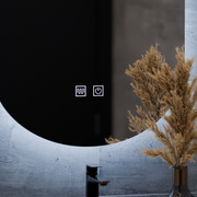 Oválné LED zrcadlo, 50X80cm, E14S/50X80, Touch, Demister System