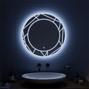 ASTRIX LED dotykové zrcadlo, 70 cm, 6000 K, stmívatelné, Demister System