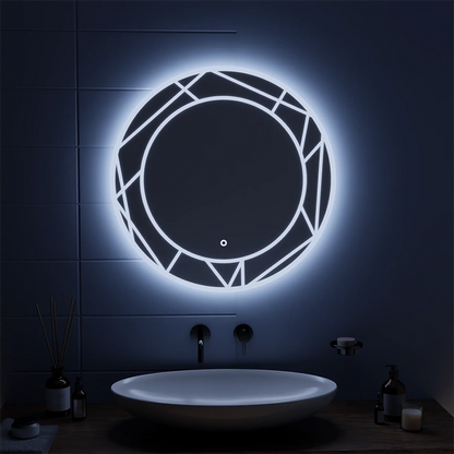 ASTRIX LED dotykové zrcadlo, 70 cm, 6000 K, stmívatelné, Demister System