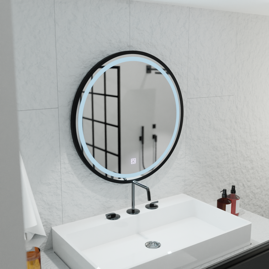 Mirror LED ROUND 80 cm piazza Basic Touch