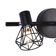 Lustr se stínidlem, GRACIE, LC365/3BK, Diamond, 3XE14, černý