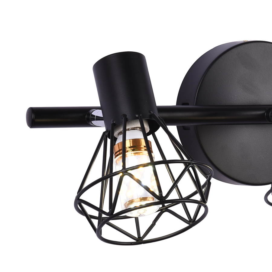 Lustr se stínidlem, GRACIE, LC365/3BK, Diamond, 3XE14, černý