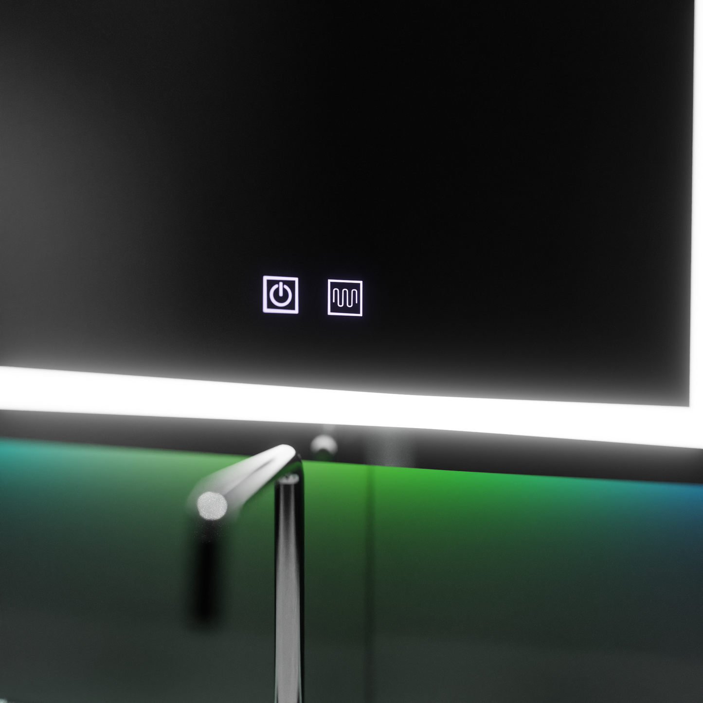 Zrcadlo LED obdélníkový 60 cm Spectrum Touch RGB deaktivační systém