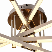 LED lustr s dálkovým ovládáním LT182/5WH, 69W, 5 prvků, studené/teplé/neutrální světlo, stmívatelný, bílý