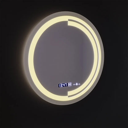 60 cm kulatý LED zrcadlový pohyb Senzor Consuel Marcellow Dimable Clock Defrosting System