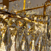 Crystal Crystal Topkapi Eleganza 8x E14, průměr 49 cm, lesklý zlato, nastavitelná výška