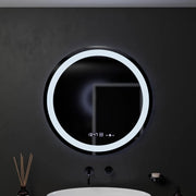 60 cm kulatý LED zrcadlo Celeste Motionglow Marcello Dimable Clock Defrition System