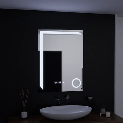 Zrcadlo LED obdélníkový 60x80cm Precision Motionglow Marcello Systémové postižení a teploměr z koamimického skla