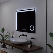 Zrcadlo LED obdélníkový 80x60cm Precision Motiongllow Marcello Desiclatic Clock Defrosting System