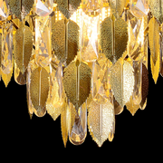 Clarelier Crystal Windsor Elegance 6x E14, průměr 49 cm, lesklé zlato, nastavitelná výška