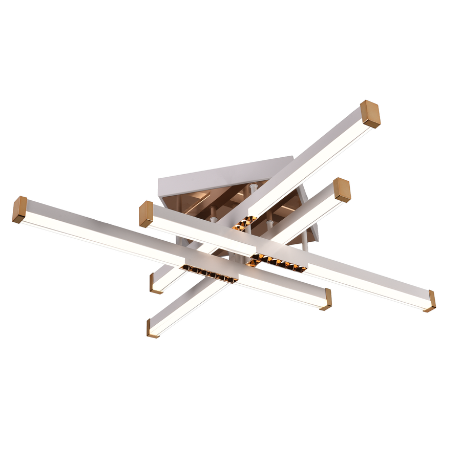 LED lustr s dálkovým ovládáním LT178/4WH, 54W, 4 prvky, studené/teplé/neutrální světlo, stmívatelný, bílý