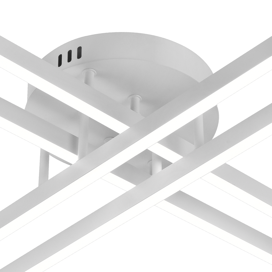 LED lustr GIO na dálkové ovládání, 54W, 4 prvky, studené/studené/neutrální světlo, stmívatelný, bílý