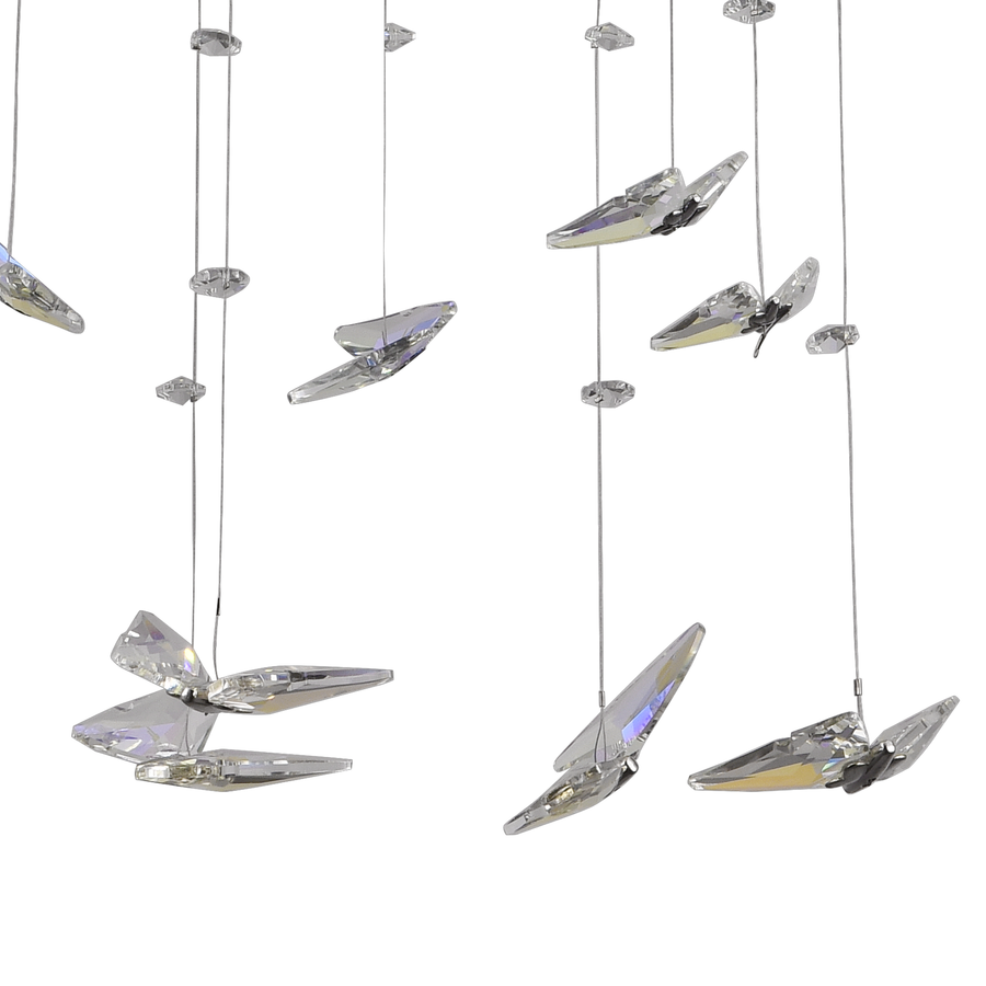 Lulus LED Crystal s dálkovým ovládáním stříbrného stříbrného latifahu
