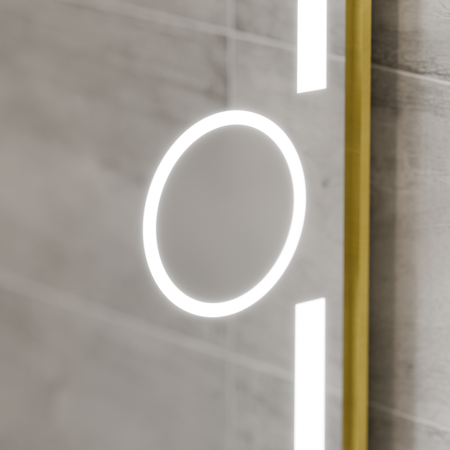 Mirror LED obdélníkový 50x70cm Eclat Motionglow Marcello Discuuts & Termeter Luba Cosmetica Dimabil