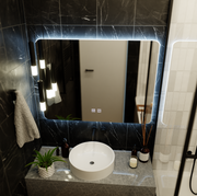 ARTEA dotykové obdélníkové LED zrcadlo, 80X60cm, Demister System, Stmívatelné, Závodní světlo 6000K