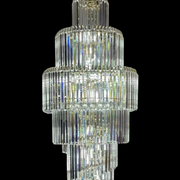 Crystal Chandier Windsor Altiora, průměr 60 cm, výška 1800 cm, lesklé zlato, nastavitelná výška, elegantní design