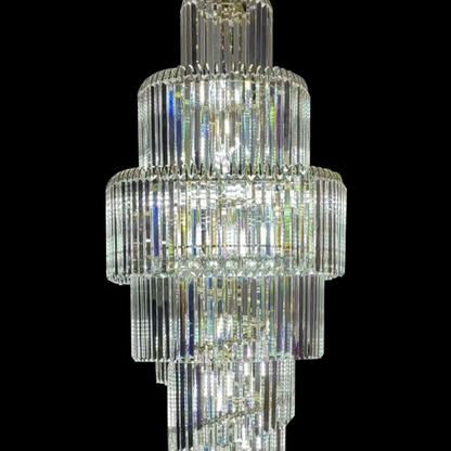 Crystal Chandier Windsor Altiora, průměr 60 cm, výška 1800 cm, lesklé zlato, nastavitelná výška, elegantní design