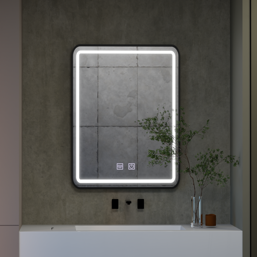 Zrcadlo LED obdélníkový 45x60cm taglio dotykový systém Disfigure