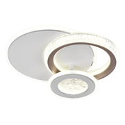 LED LED LED Fractalum Rondo, 36W, 3 kruhy, studené/horké/neutrální světlo, černá
