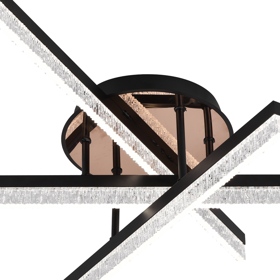 LED lustr s dálkovým ovládáním LT179/3BK, 41W, 3 prvky, studené/teplé/neutrální světlo, stmívatelný, černý