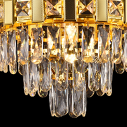 Crystal Crystal Aurelio Sirio 5xe14, průměr 40 cm, lesklý zlato, výška rebbabilní