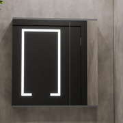 Sada koupelnového nábytku SANTORINI, 60x50cm, 2 kusy, šedá a bílá