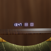 LED Touch dotykový systém Defrition Defrition System, hodiny a teplota 60x60 cm s integrovanou podporou