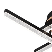 LED lustr s dálkovým ovládáním LT179/4BK, 35W, 4 prvky, studené/teplé/neutrální světlo, stmívatelný, černý