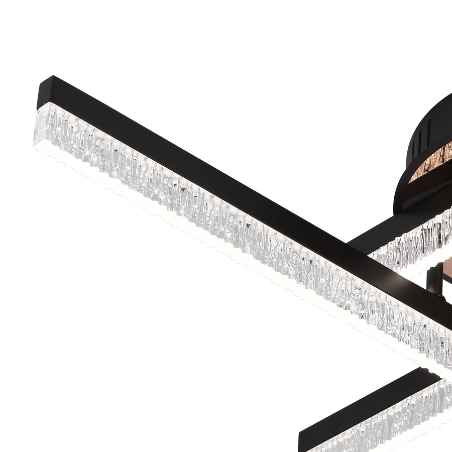 LED lustr s dálkovým ovládáním LT179/4BK, 35W, 4 prvky, studené/teplé/neutrální světlo, stmívatelný, černý