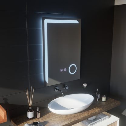 Zrcadlo LED obdélníkový 60x80cm Linea Touch System Dimable Cosmetic LUP