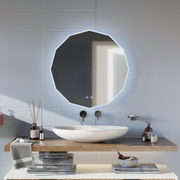 LED Touch Lichtkrois LED Mirror, 70x70 cm