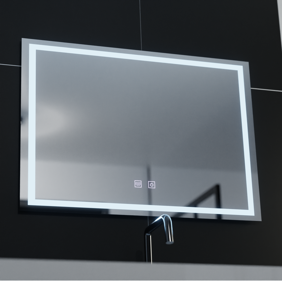 Zrcadlo LED obdélníkový 70x50cm dotykový umbria systém rozmrazování