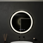 60 cm kulatý LED zrcadlo Celeste Motionglow Marcello Dimable Clock Defrition System