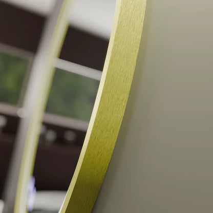 Mirror LED ROUND 70 cm Touch Glanz System DeFrost RAMA ROSE GOLD BRUDGED