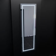 Zrcadlový LED obdélníkový 45x140cm Giulia Sensor Radar Marcello Desical Clock Defrock System