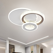 LED LED LED Fractalum Rondo, 36W, 3 kruhy, studené/horké/neutrální světlo, černá