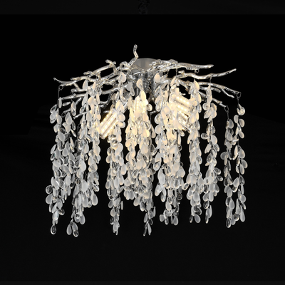 Křišťálový lustr CC8080/D500CH, 5x E14, Průměr 50cm, Chrom