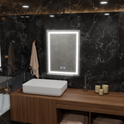 Zrcadlo LED obdélníkový 50x70cm Insides Touch System Postižení