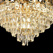 Clarelier Crystal Windsor Elegance 6x E14, průměr 49 cm, lesklé zlato, nastavitelná výška