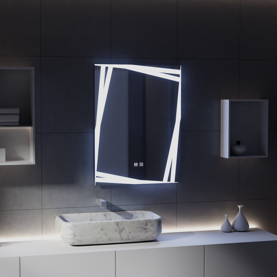 Systém Mirror LED LED Touch Infinitum odmrazování 60x80cm