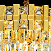 Crydelabure Crystal Aurelio Radiant 8xE14, průměr 60 cm, lesklé zlato, rebbabilní výška