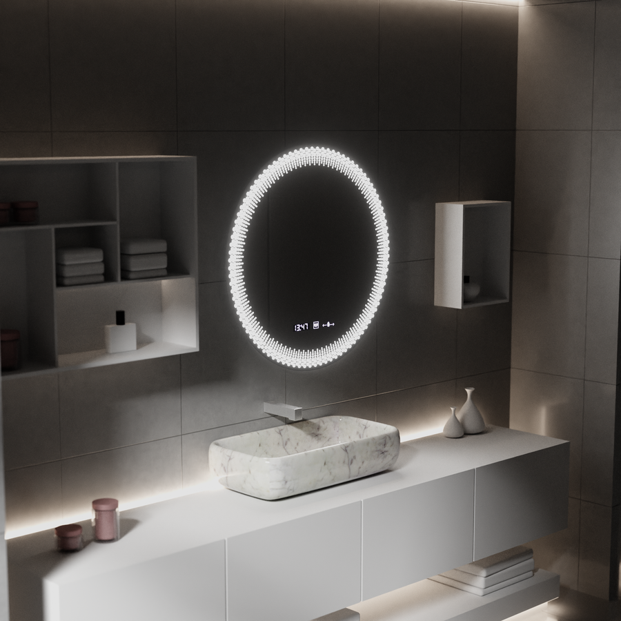 60 cm kulatý LED zrcadlo - Stellaire Touch System neznámé deaktivace