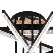 LED lustr s dálkovým ovládáním LT179/5BK, 67W, 5 prvků, studené/teplé/neutrální světlo, stmívatelný, černý