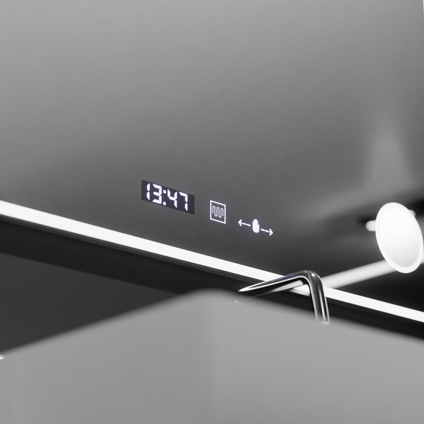 Zrcadlo LED obdélníkový 120x80cm Aura Ritlesso Poro Motionglow Marcello System Postižení a teploměr kamioty kosmetiky