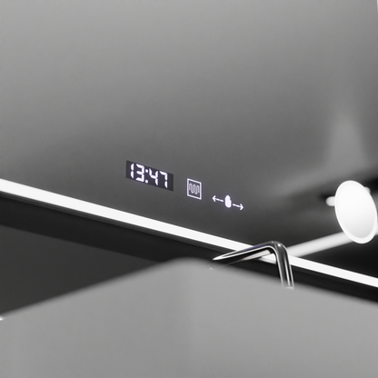 Zrcadlo LED obdélníkový 120x80cm Aura Ritlesso Poro Motionglow Marcello System Postižení a teploměr kamioty kosmetiky