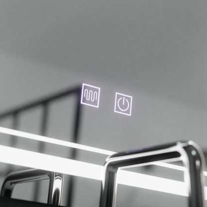 Zrcadlo LED obdélníkový 50x70cm dotykový systém deaktivace Koven